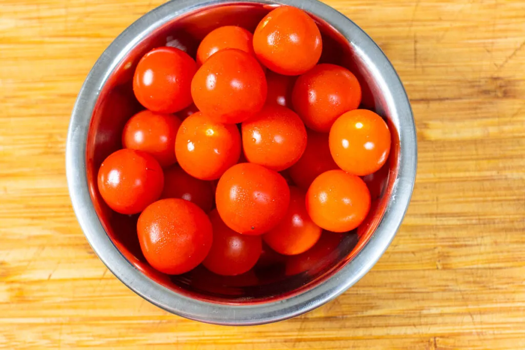 Bowl of Cherry Tomatoes for Nicoise salad