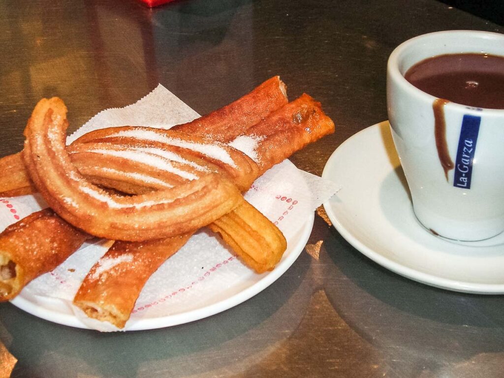 Churros and Chocolate in Barcelona