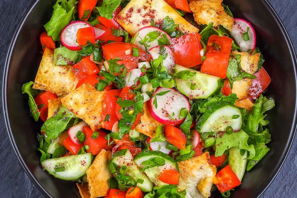 Fattoush Salad Stock Photo