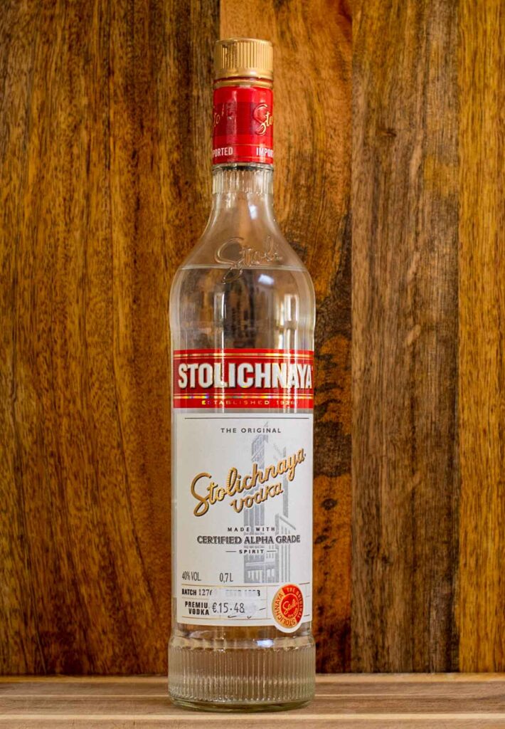 Bottle of Stolichnaya Vodka