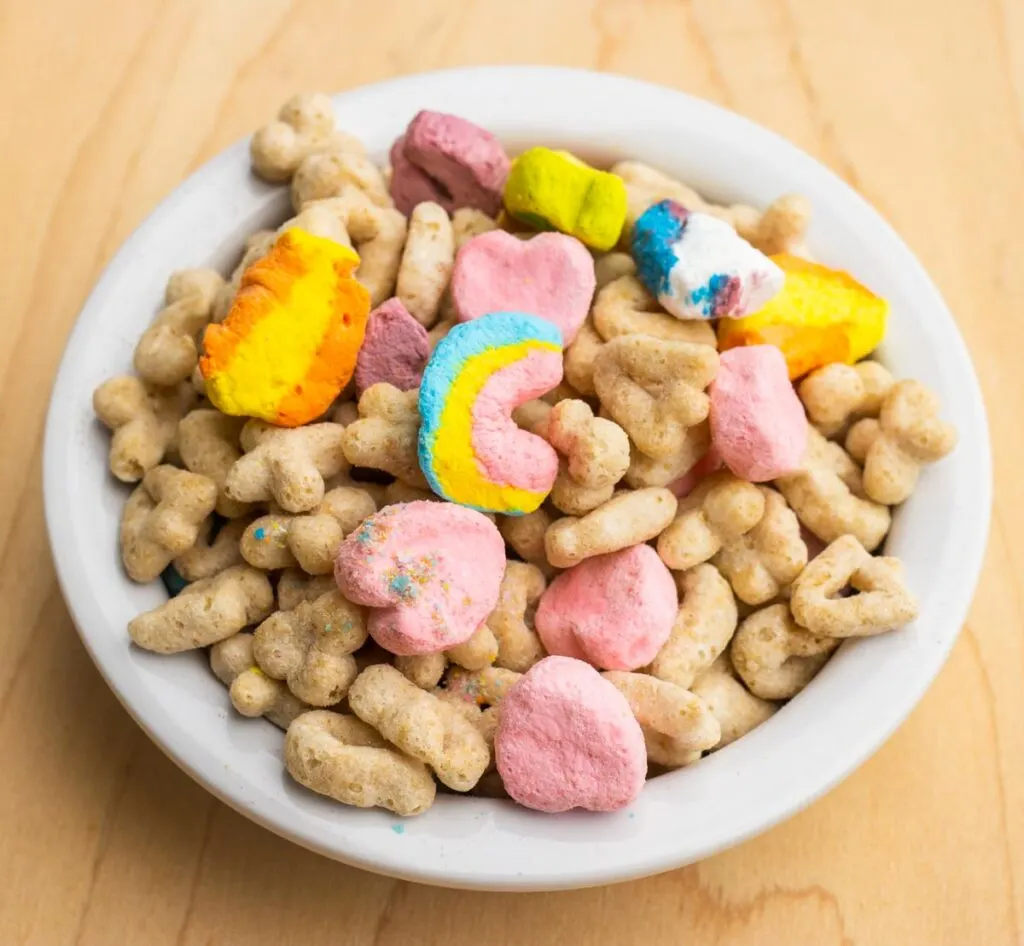 Lucky Charms Cereal in Bowl
