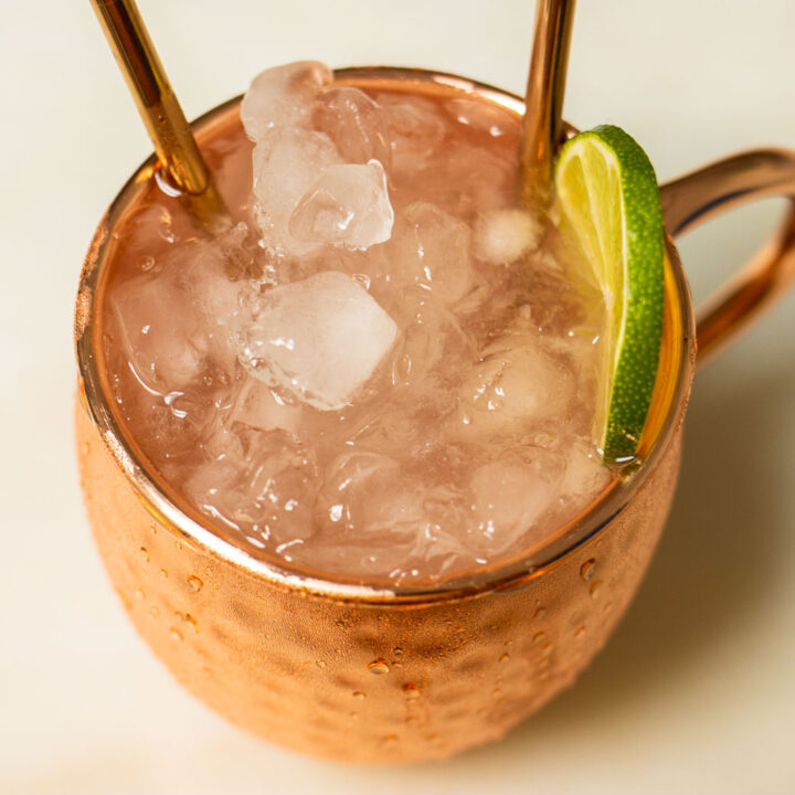 Moscow Mule with Two Straws