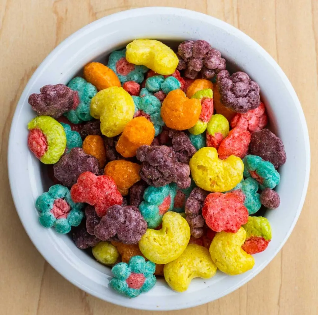 Trix Cereal in Bowl