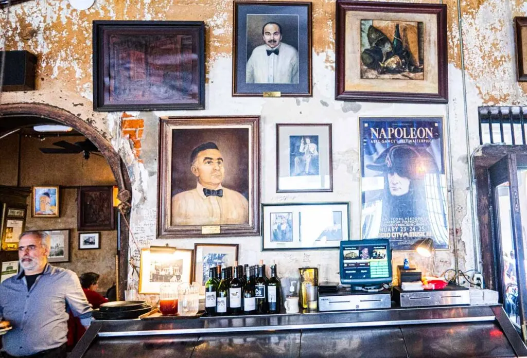 Bar at Napoleon House in New Orleans