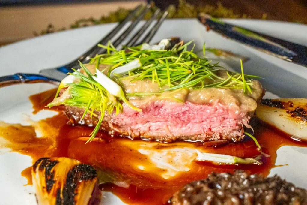 Beef with Forest Flavors at The DeBruce in the Catskills
