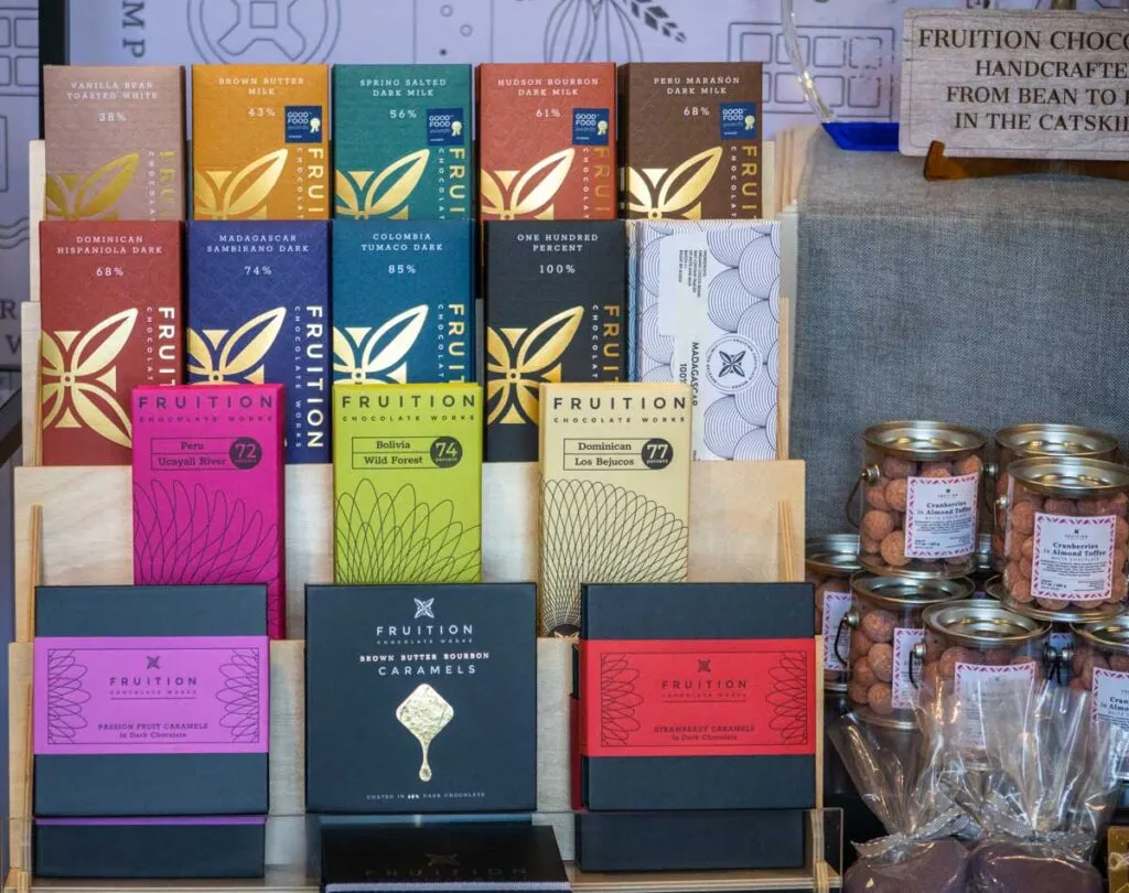Chocolate Bars at Fruition Chocolate Works in the Catskills