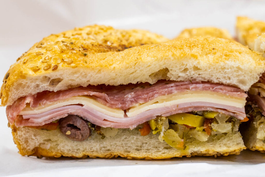 Muffaletta at Central Grocery in New Orleans