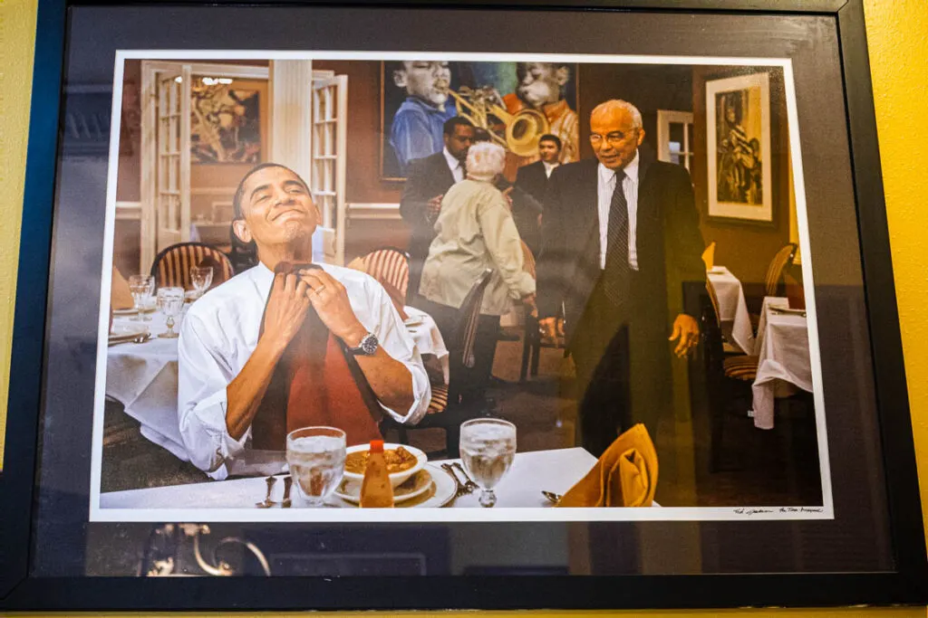 Obama Photo at Dooky Chases in New Orleans