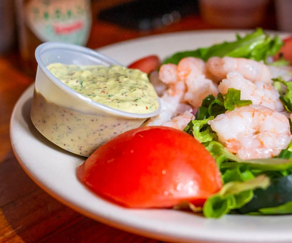 Shrimp Remoulade Salad at Coops Place in New Orleans