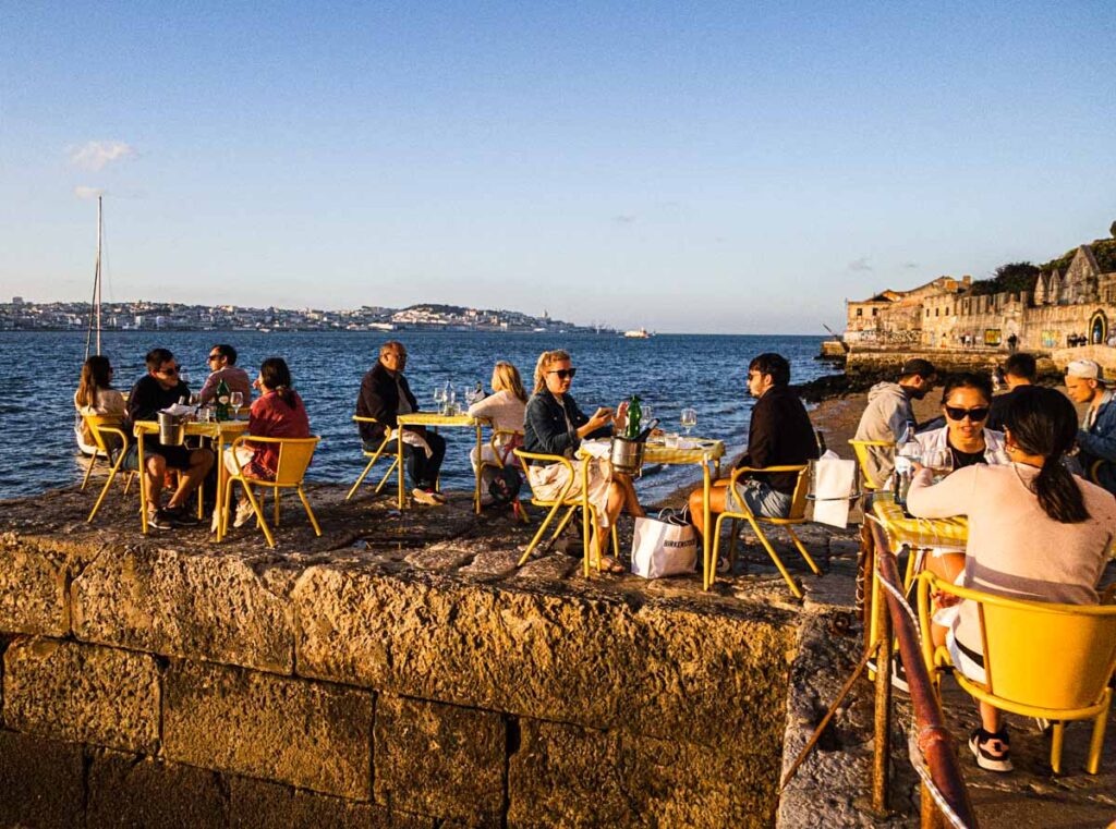 Outdoor Dining at Ponto Final in Lisbon