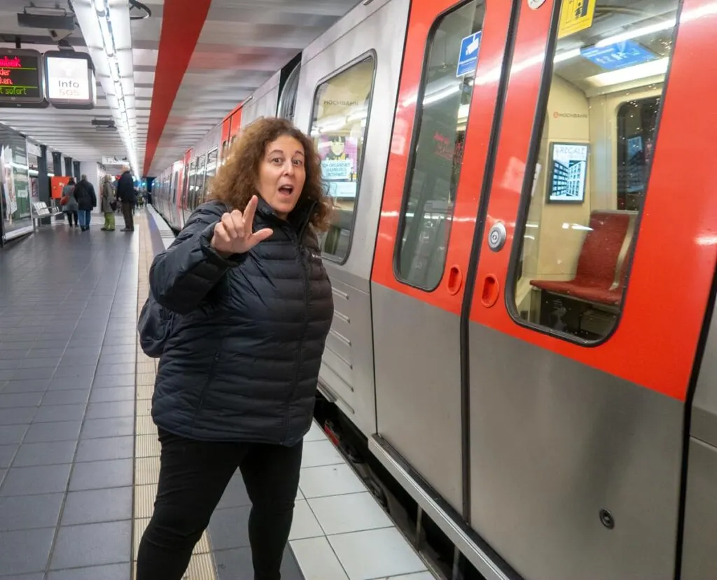 Hamburg Train Selfie