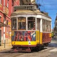 Iconic 28 Tram in Lisbon
