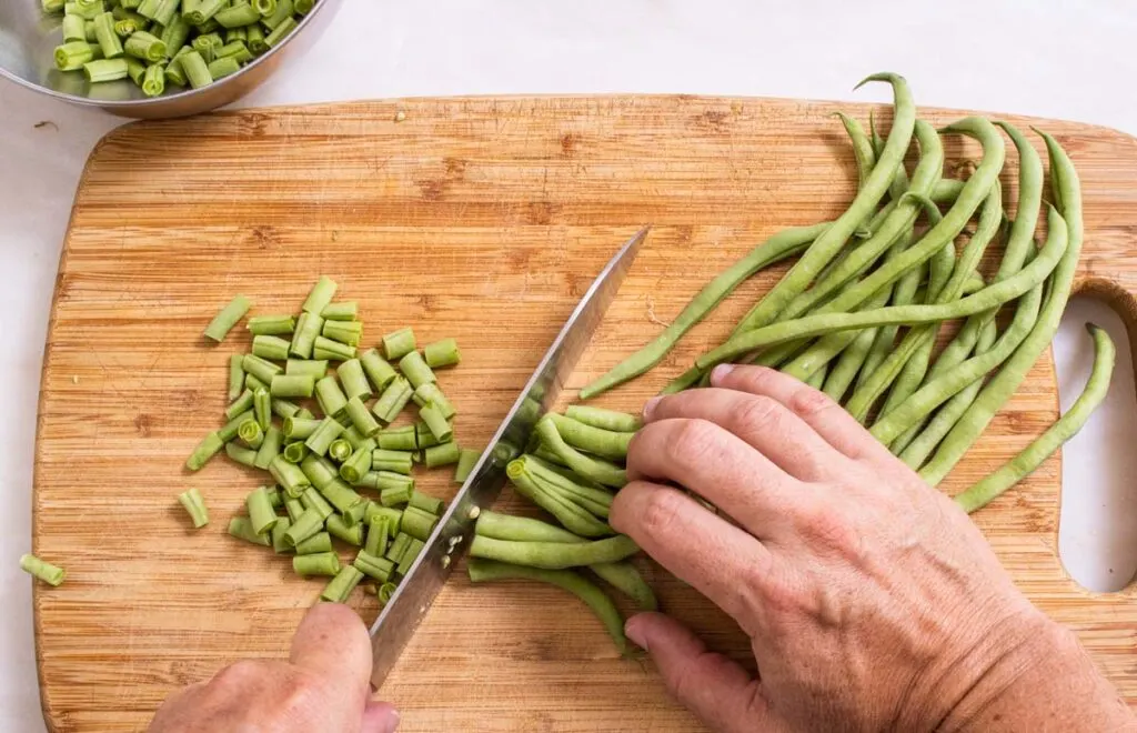 String Beans cut in small cylinders