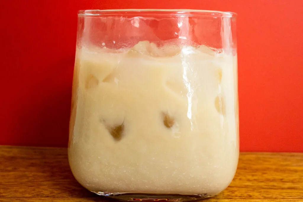White Russian against a Red Background