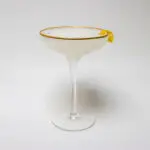 White Lady Cocktail with Lemon Twist