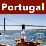 Pinterest image: photo of Lisbon Meal with caption reading "Best Food Cities in Portugal"
