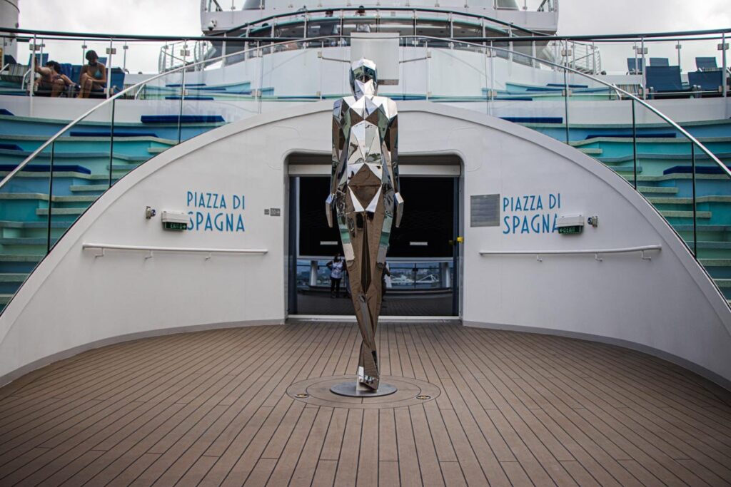 Costa Smeralda Cruise Ship Statue