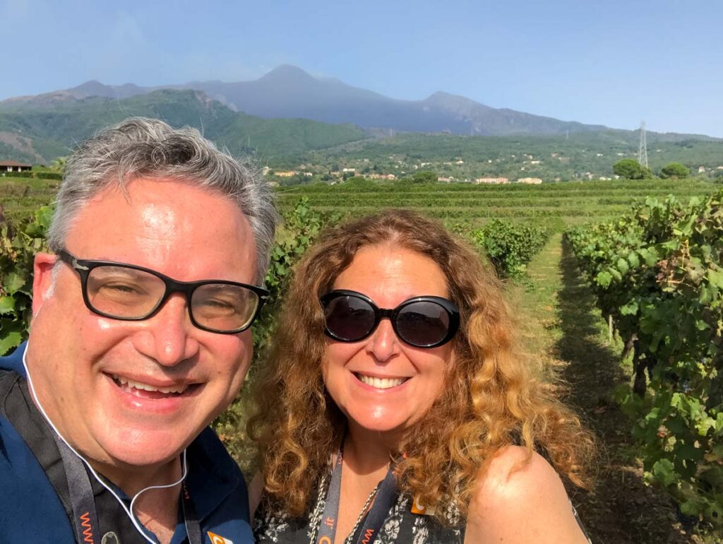 Sicily Winery Selfie at Tenuta San Michele Winery in Sicily