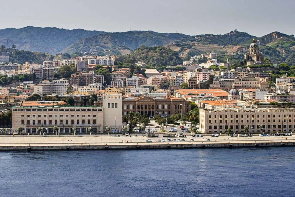View of Messina from the Costa Smerald aCruise Ship