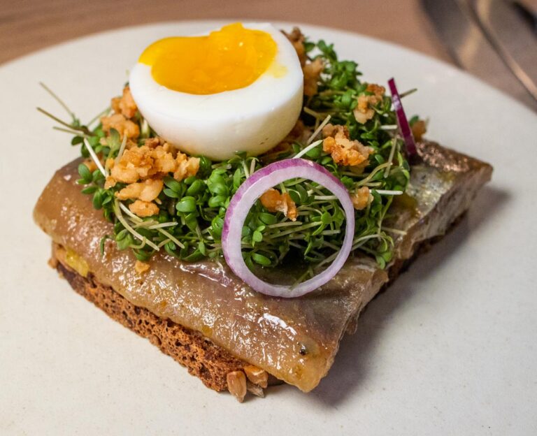 Herring Smorrebrod at Aamanns in Copenhagen