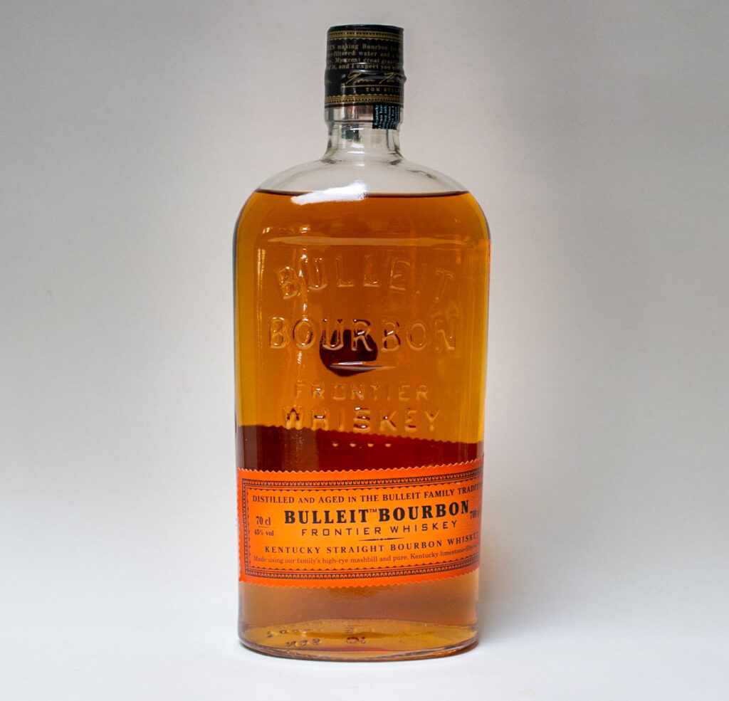 Bottle of Bulleit Bourbon
