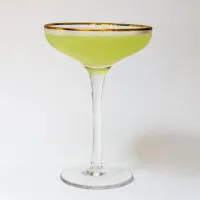 Last Word Cocktail with White Background