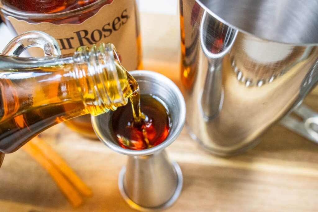 Measuring Maple Syrup Maple Bourbon Smash Recipe