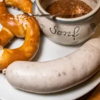 Pretzel, Mustard and Weisswurst in Baden-Baden
