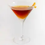 Revolver Cocktail with White Background Centered
