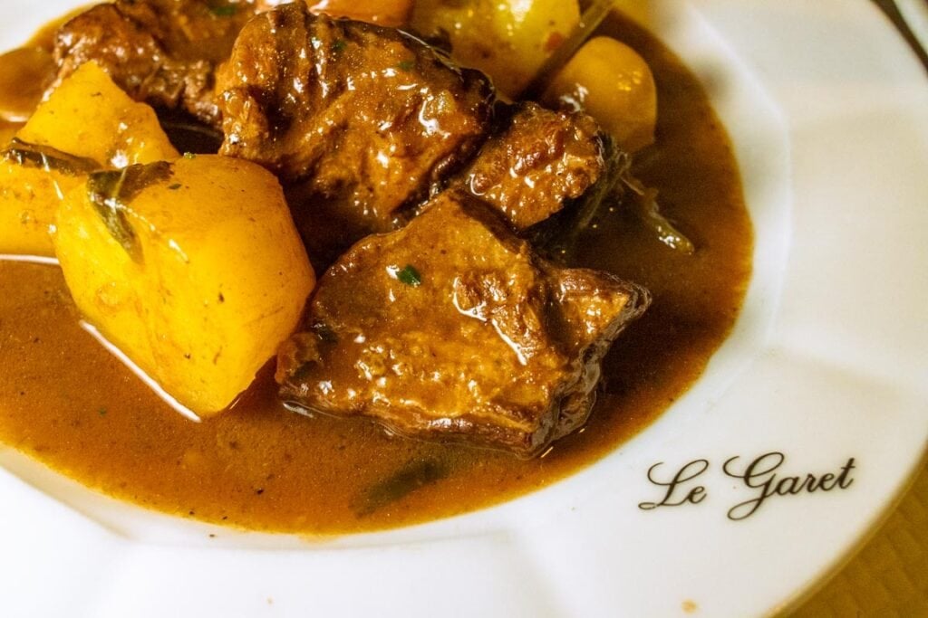 Boeuf Bourguignon at Le Garet in Lyon