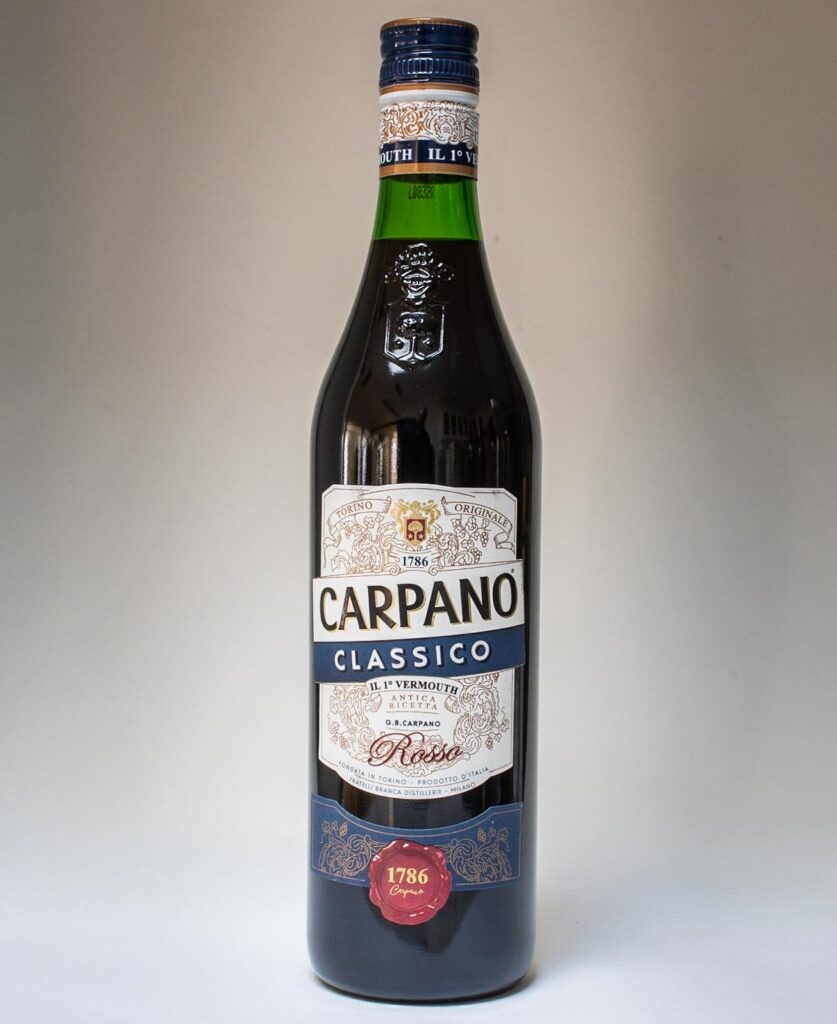 Bottle of Carpano Sweet Vermouth