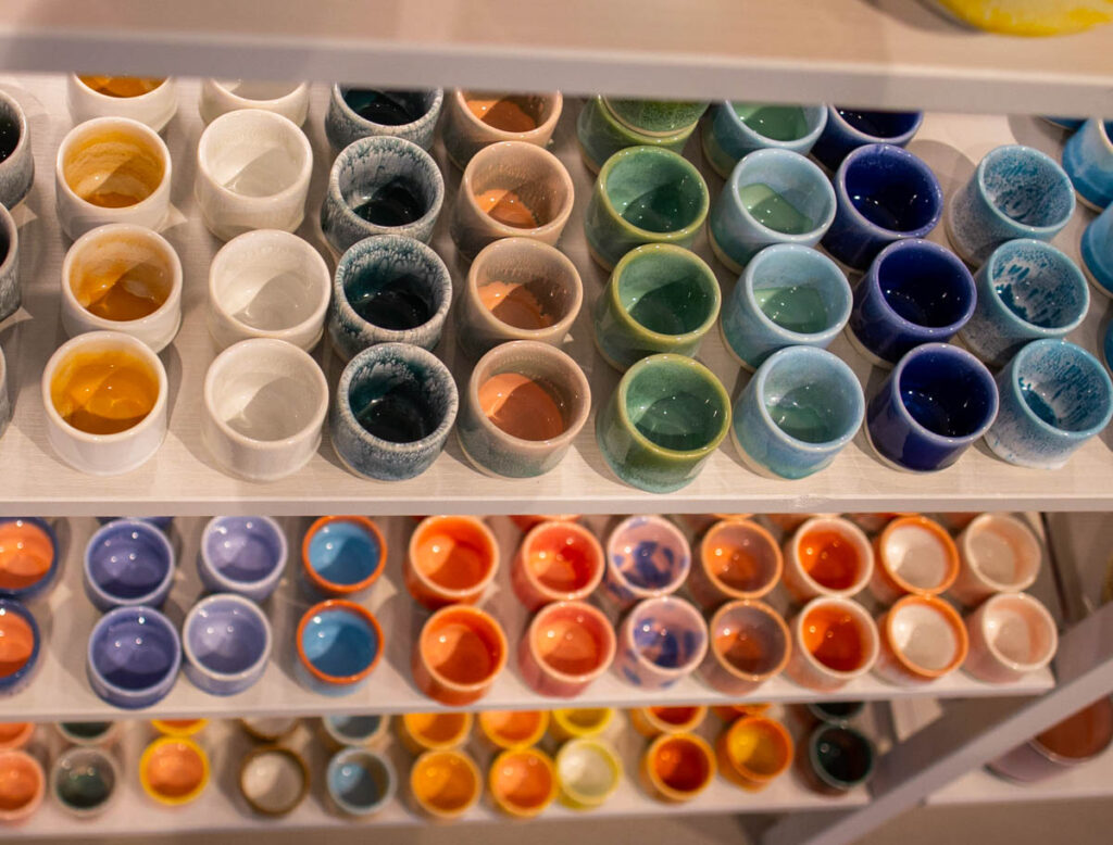 Colorful Cups at Studio Arhoj in Copenhagen