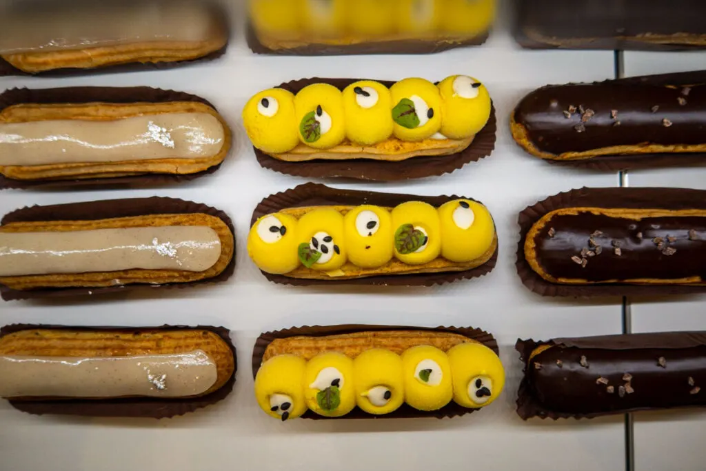 Eclairs at Les Eclaireurs Patissiers in Lyon