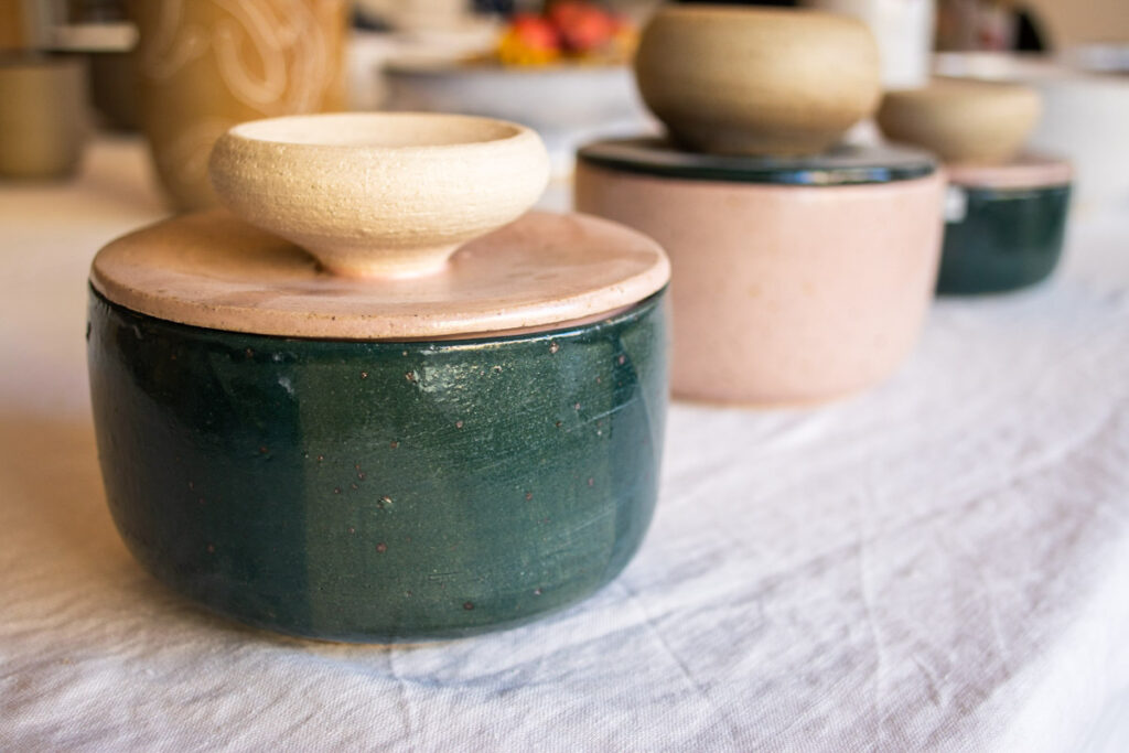 Green Pottery at Tasja P. Ceramics in Copenhagen
