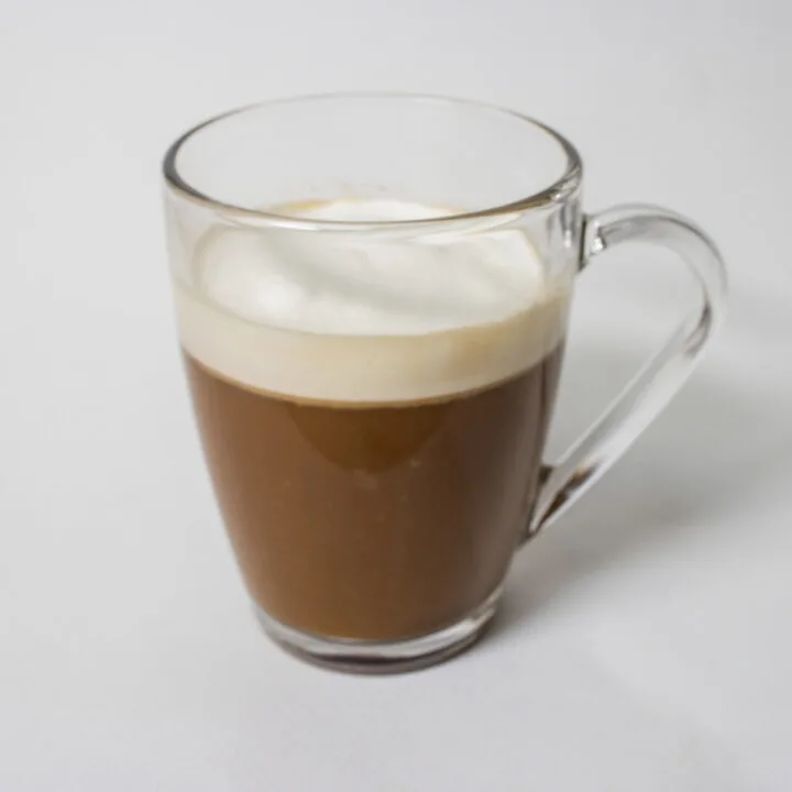 Irish Coffee with White Background