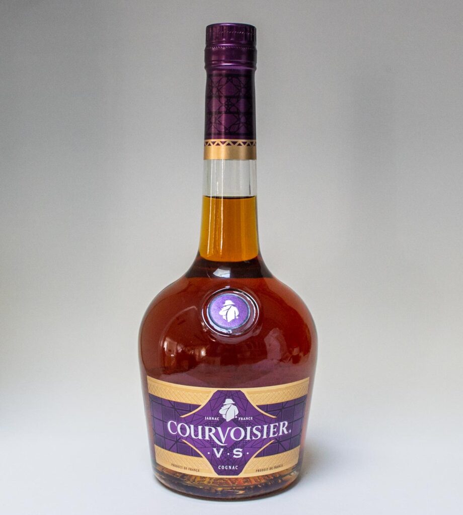 bottle of Courvoisier Cognac