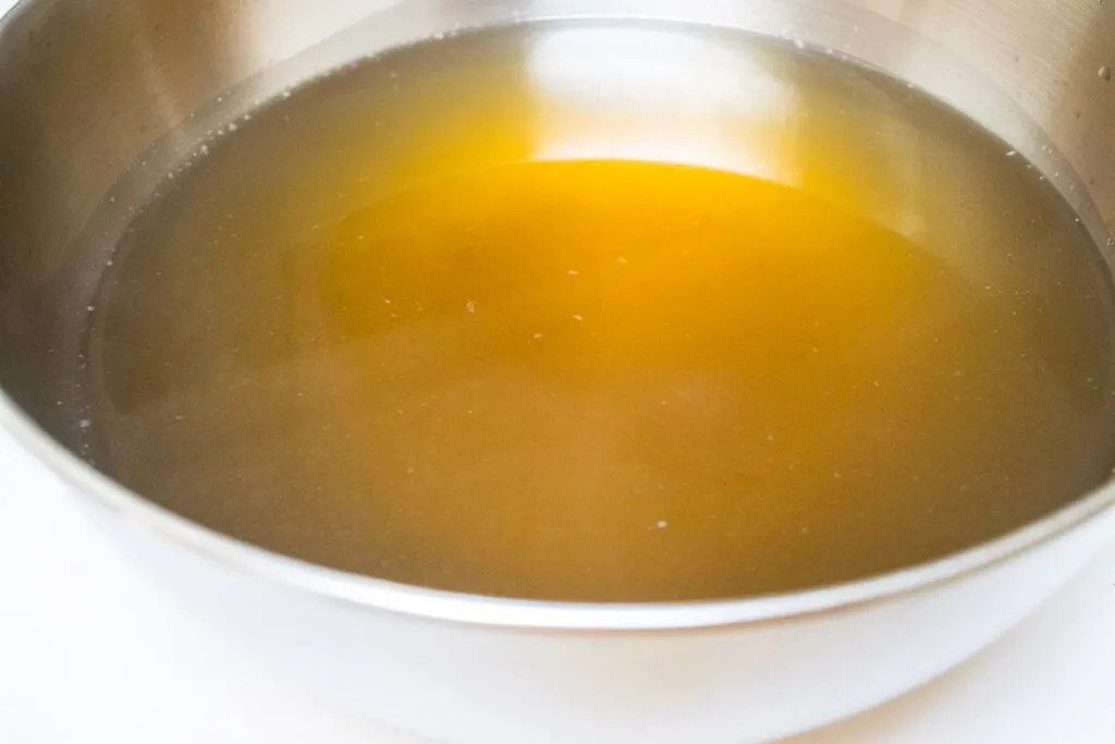 Chicken Broth in a Bowl