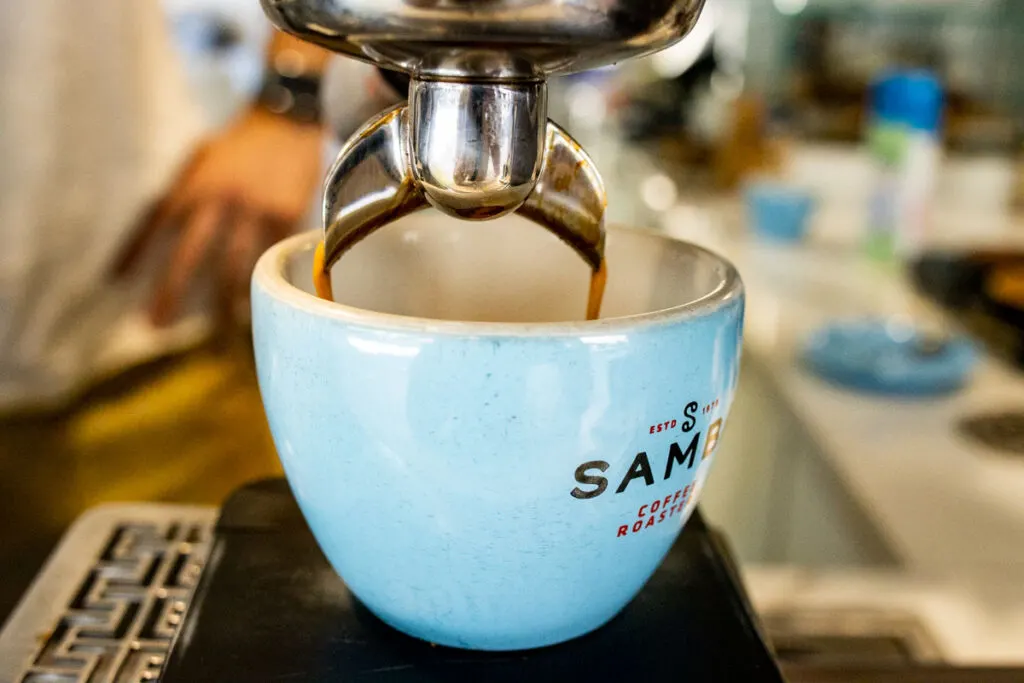Coffee Brewing at Samba Coffee Roasters in Athens