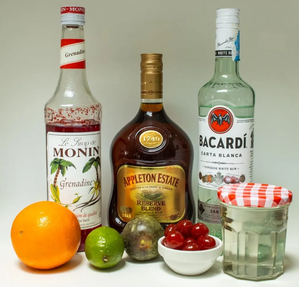 Hurricane Cocktail Ingredients