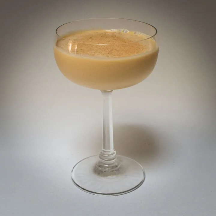 Brandy Alexander with White Background Close Up