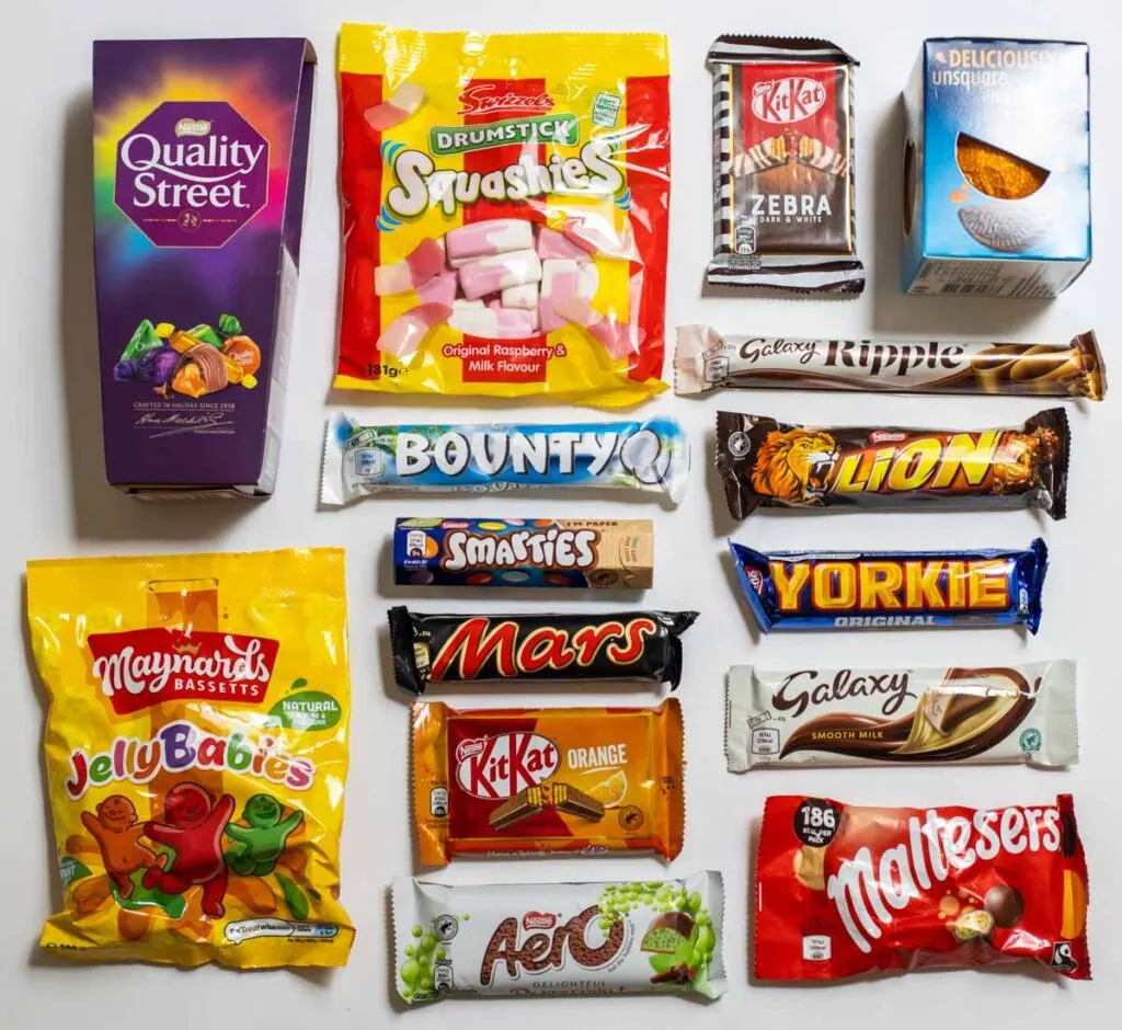 British Candy Not Cadbury Wrapped