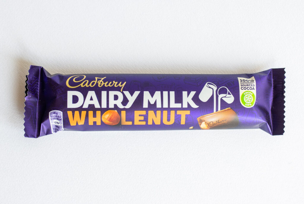Cadbury Dairy Milk Wholenut in Wrapper