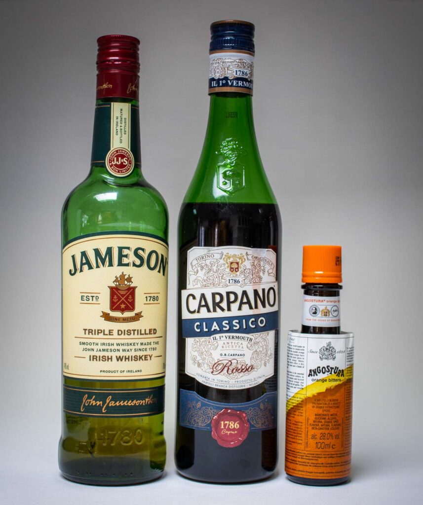 Emerald Cocktail Liquor Bottles