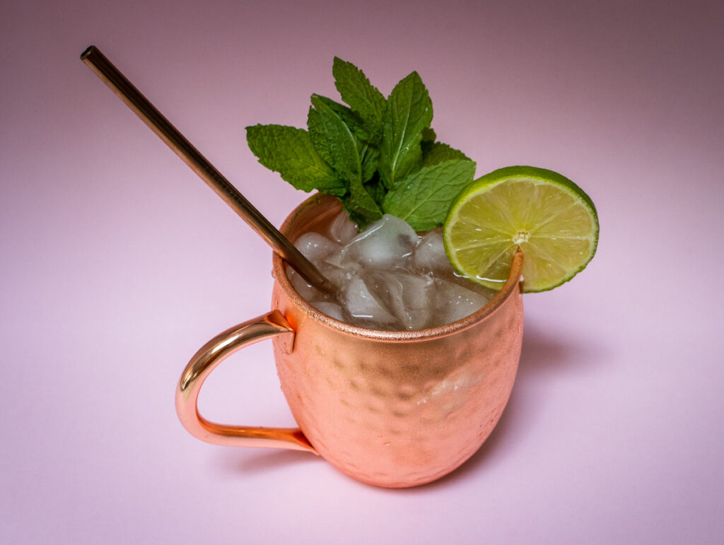 Kentucky Mule with Pink Background