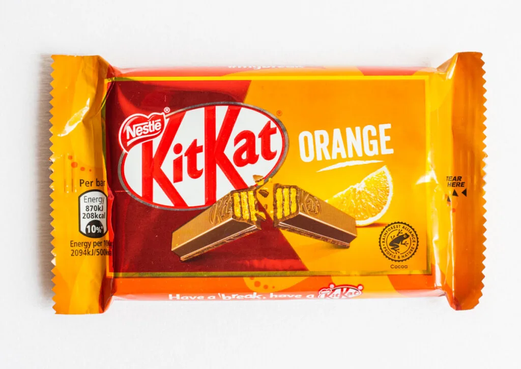 Nestle Kit Kat Orange Wrapped