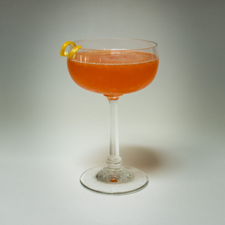 Paper Plane Cocktail with White Background