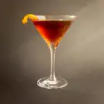 Tipperary Cocktail with Black Background