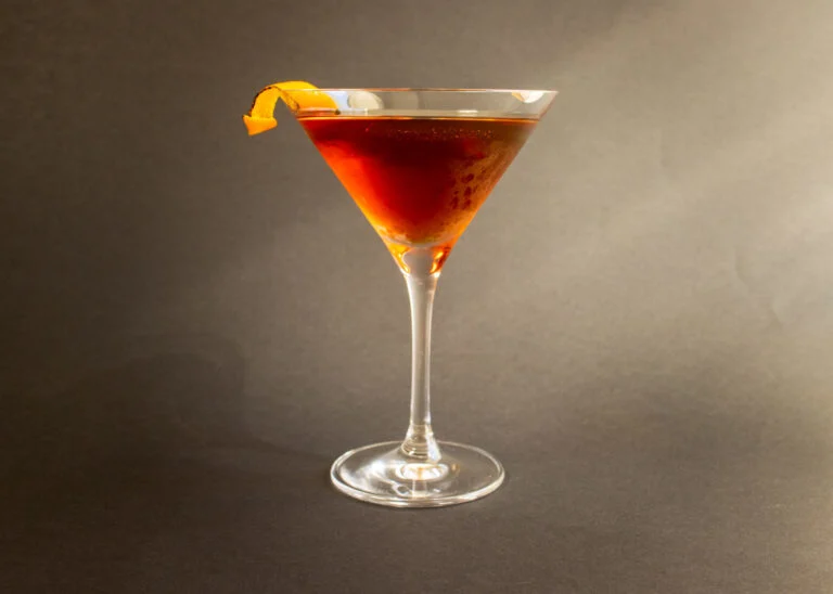 Tipperary Cocktail with Black Background
