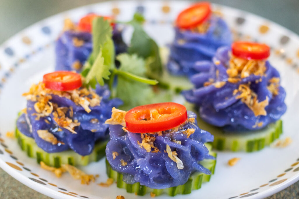 Blue Dumplings at Kalaya Thai Kitchen in Philadelphia
