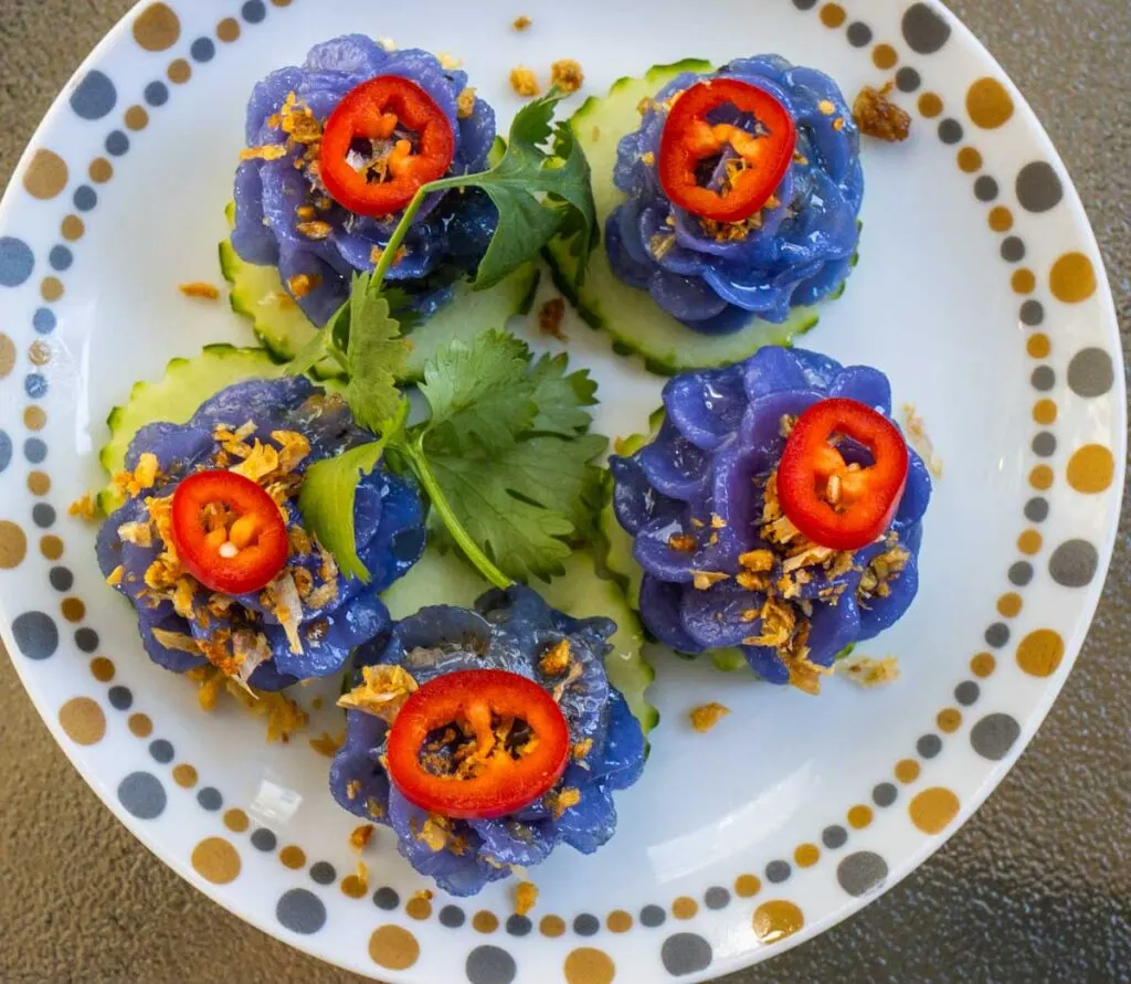 Blue Shaw Muang Dumplings at Kalaya Thai Kitchen in Philadelphia